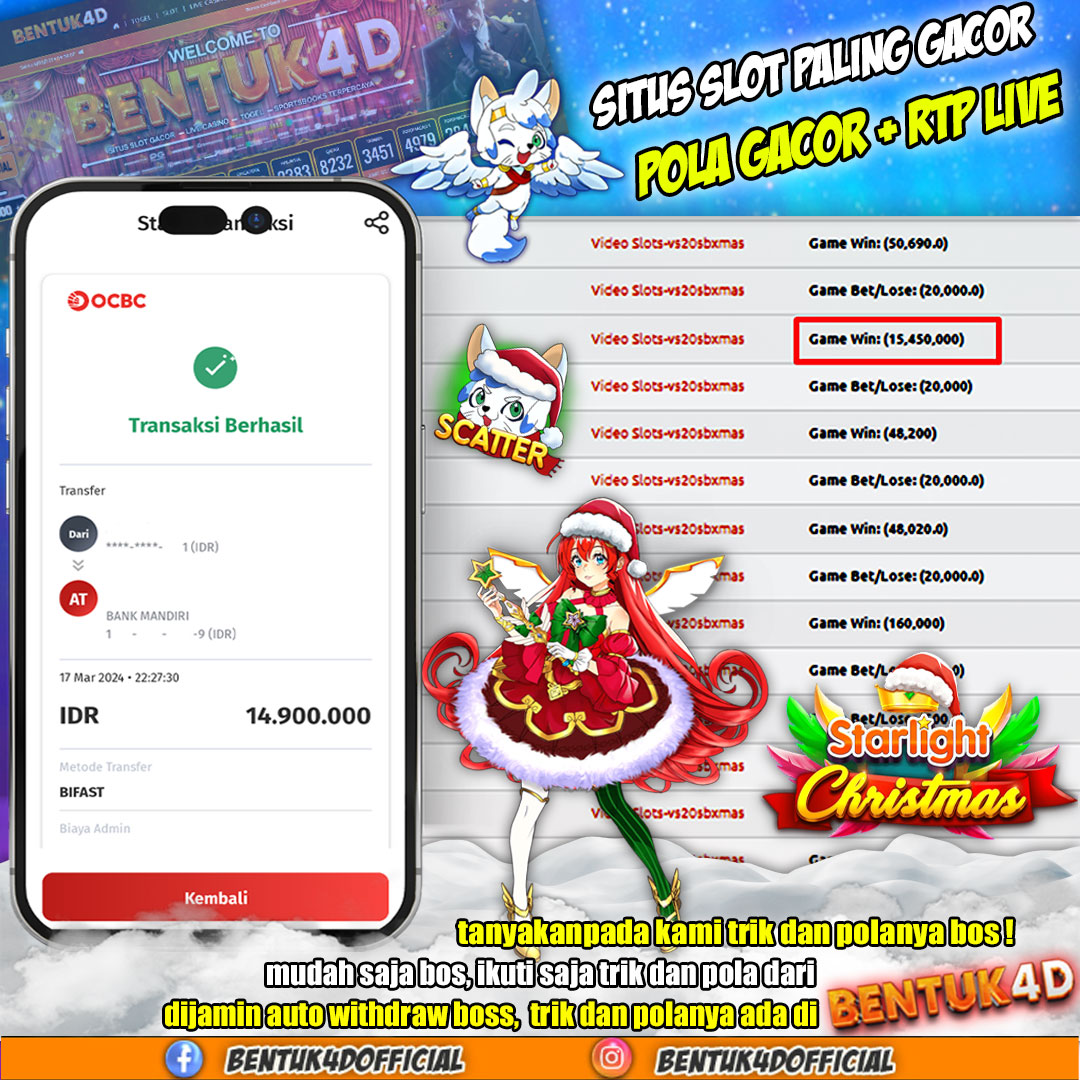 STARLIGHT CHRISTMAS PECAH, Rp14.900.000,- DIBAYAR LUNAS DI BENTUK4D