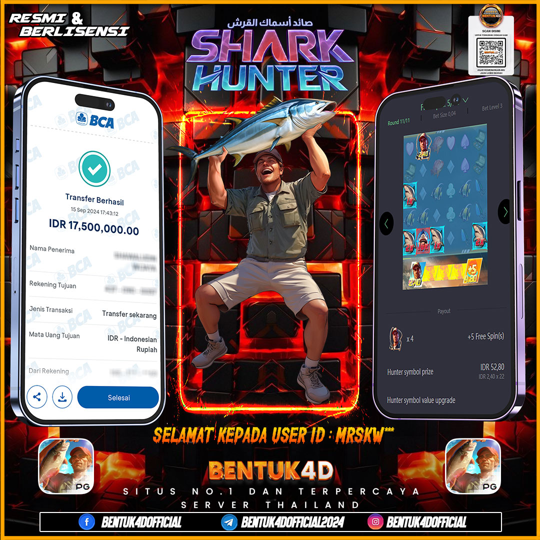 SELAMAT KEPADA USER ID : MRSKW*** ATAS KEMENANGAN DI BENTUK4D YA BOSKU !!! EMANG ADA YANG GAME BARU YANG SEGACOR INI BOSKU !!!! KEMENANGAN TANPA PANDANG BULU BOSKU !!!! BENTUK4D NIII BOSSSS!!!!