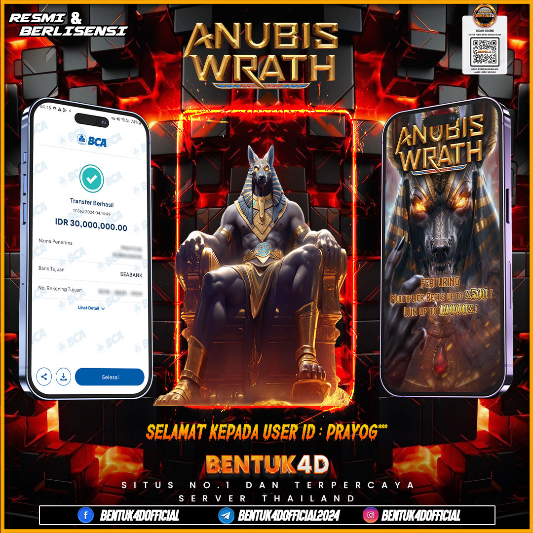 SELAMAT KEPADA USER ID : PRAYOG*** ATAS KEMENANGAN DI BENTUK4D YA BOSKU !!! SINGKAT SAJA BOSKU !!! BUKTIKAN LANGSUNG KEMENANGAN BOSKU DI BENTUK4D!!!