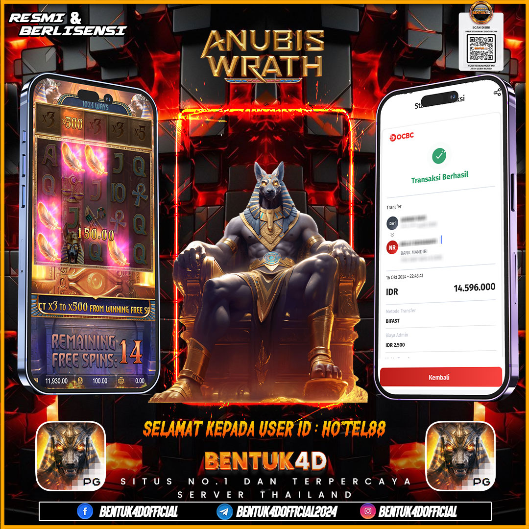 SELAMAT KEPADA USER ID : HO*TEL88  ATAS KEMENANGAN GACORNYA DI BENTUK4D YA BOSKU !!!! DANNN JANGAN LUPA BOSKU BACA PROMOSI BNYAK EVENT MENARIK YANG MENGUNTUNGKAN DI BENTUK4D YA BOSKU!!!! JANGAN RAGUKAN BENTUK4D!!