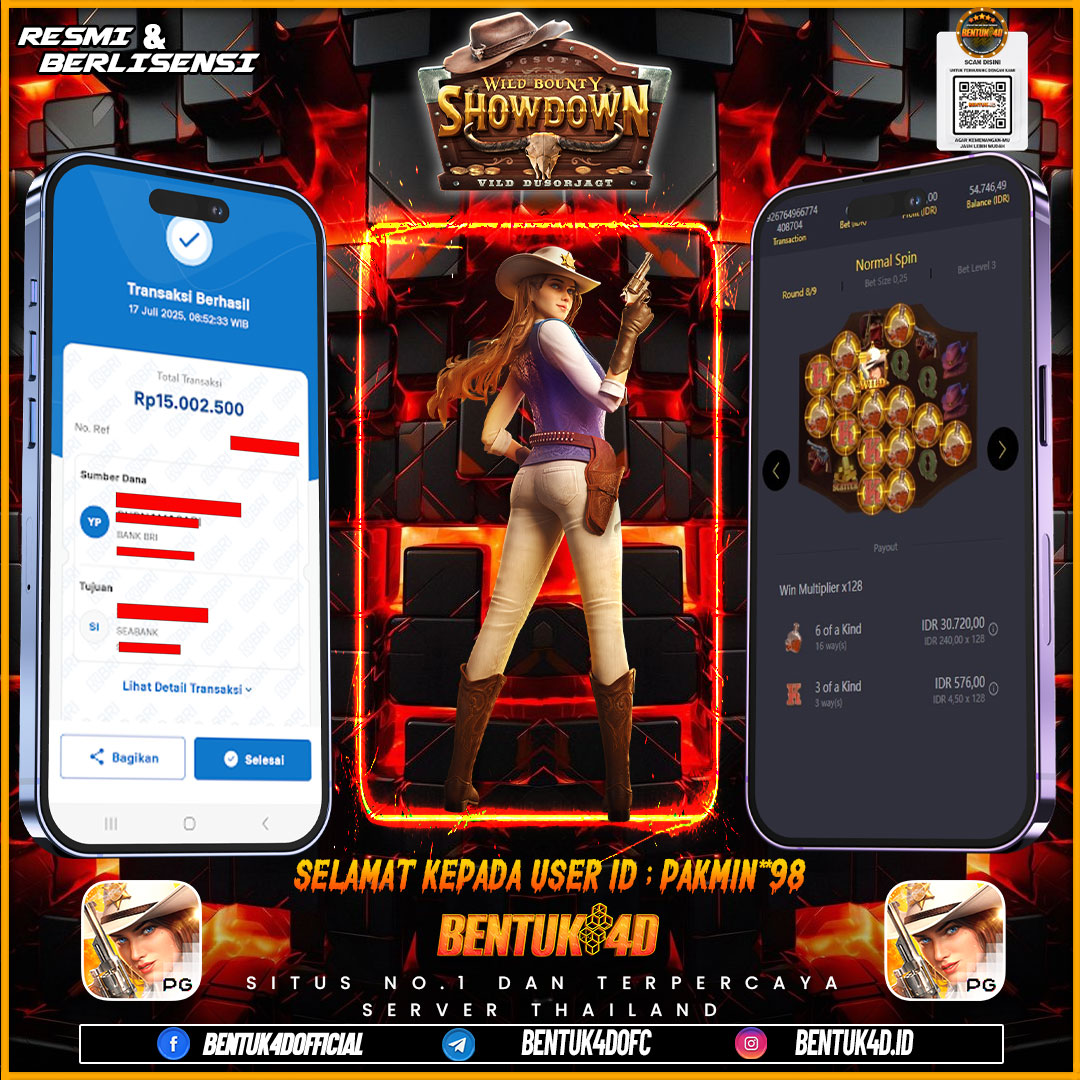 SELAMAT KEPADA USER ID : PAKMIN**98 WD PAUS SEBESAR Rp 15,002,500,- BUKTIKAN LANGSUNG BOSKU MAIN DI BENTUK4D !! LANGSUNG DI KASI MAXWIN !!!