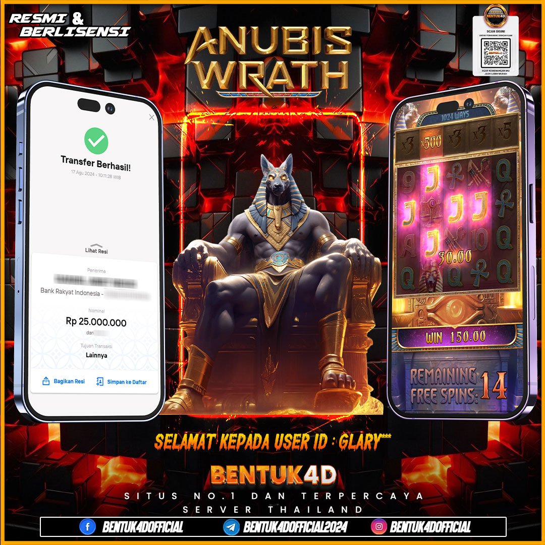 SELAMAT KEPADA USER ID : GLARY*** ATAS KEMENANGAN BESARNYA DI BENTUK4D !!! PERKALIANNYA ITU BOSKU !!!!!! BENTUK4D MAKIN GACORRRR BOSKU !!
