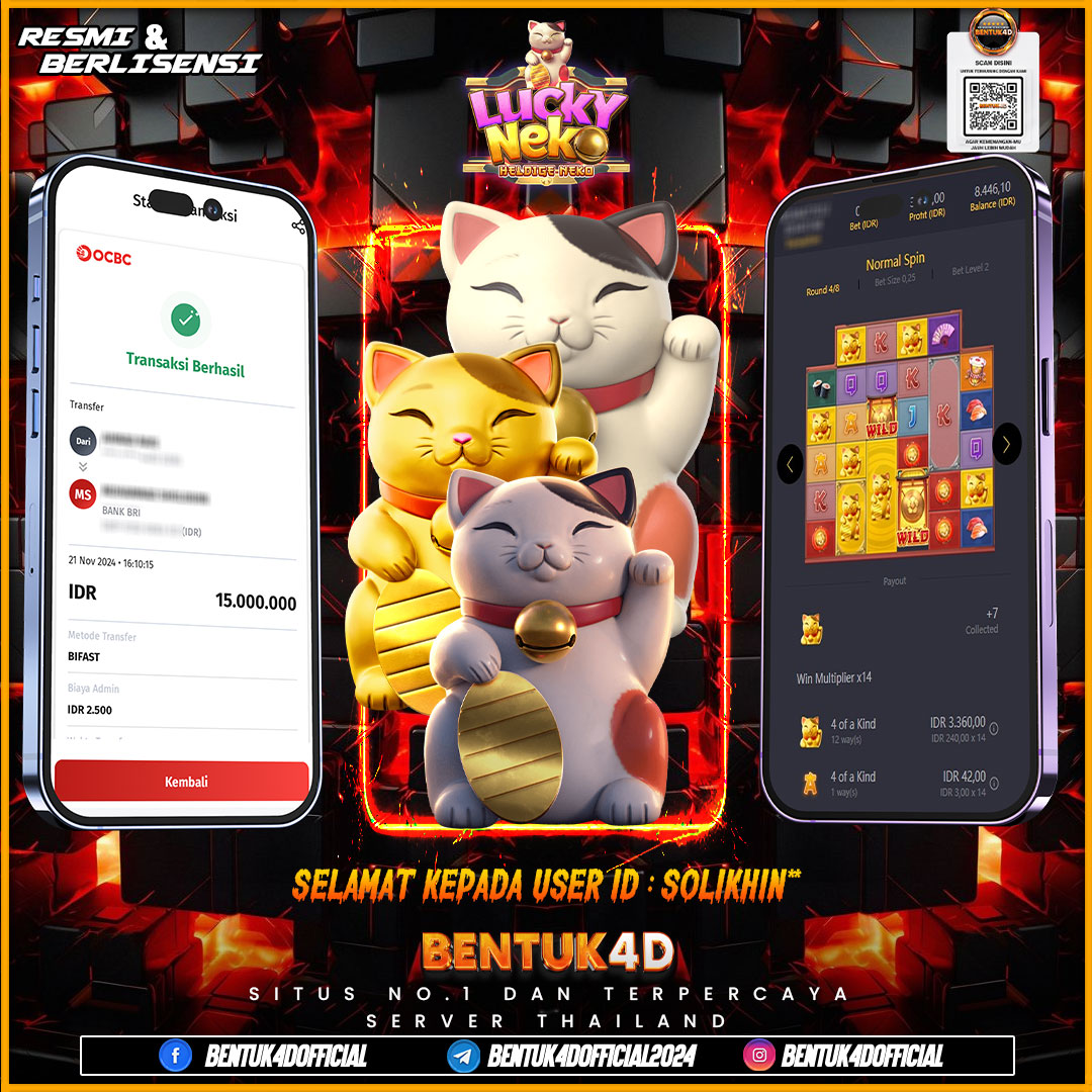 SELAMAT KEPADA USER ID : SOLIKHIN*** ATAS KEMENANGAN Rp15,000,000,- JUTA NYA DI BENTUK4D YA BOSKU !!!! MELEDAK JEDERR JEDERR !! BENTUK4D NI BOSKU BUKAN SEDOT WC!!!!
