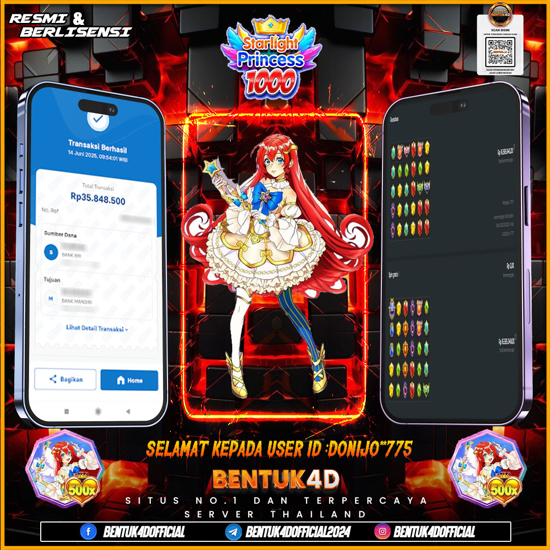 SELAMAT KEPADA USER ID : DONIJO**775 WD PAUS SEBESAR  Rp 35,848,500,- BUKTIKAN LANGSUNG BOSKU MAIN DI BENTUK4D !! LANGSUNG DI KASI MAXWIN !!!