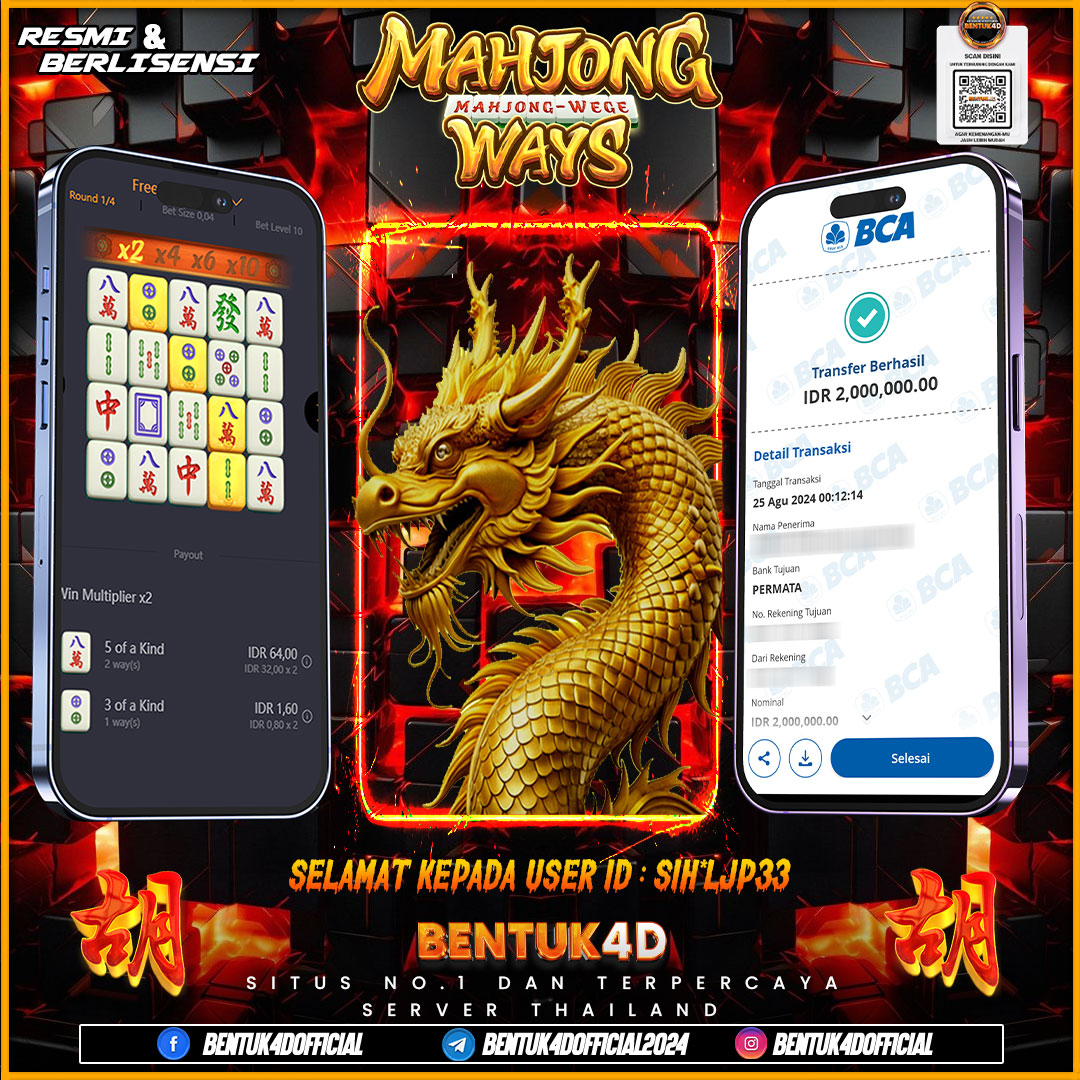 SELAMAT KEPADA USER ID : SIH*LJP33 ATAS KEMENANGANYA SELEBEW!!! MELEDAKK BOSKUU !!! BENTUK4D NI BOSKUU MANA ADA CERITA LAMA KALAU URUSAN WD !!!! SELEBEWWWW