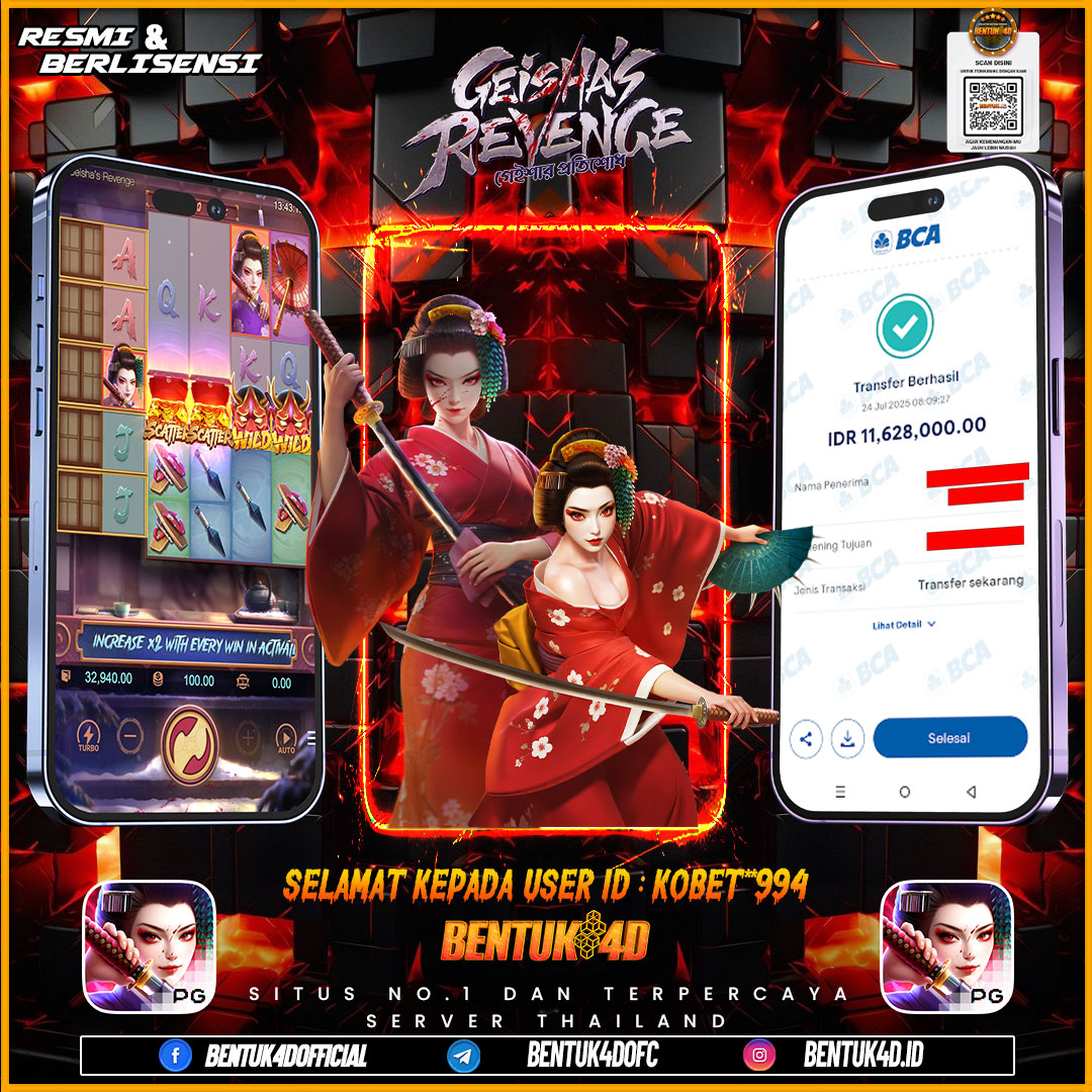 SELAMAT KEPADA USER ID : KOBET**994 WD PAUS SEBESAR Rp 11,628,000,- BUKTIKAN LANGSUNG BOSKU MAIN DI BENTUK4D !! LANGSUNG DI KASI MAXWIN !!!