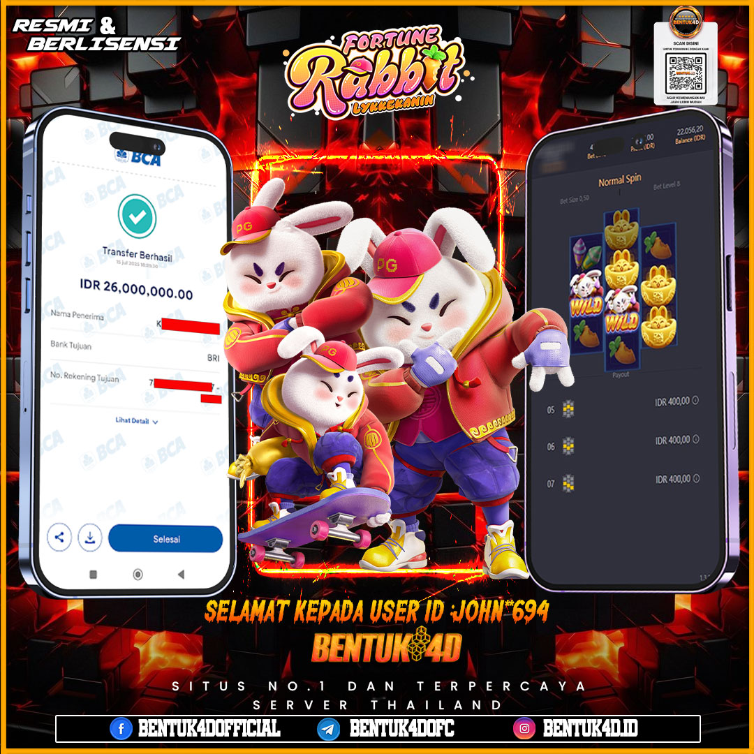 SELAMAT KEPADA USER ID : JOHN**694 WD PAUS SEBESAR Rp 26,000,000,- BUKTIKAN LANGSUNG BOSKU MAIN DI BENTUK4D !! LANGSUNG DI KASI MAXWIN !!!