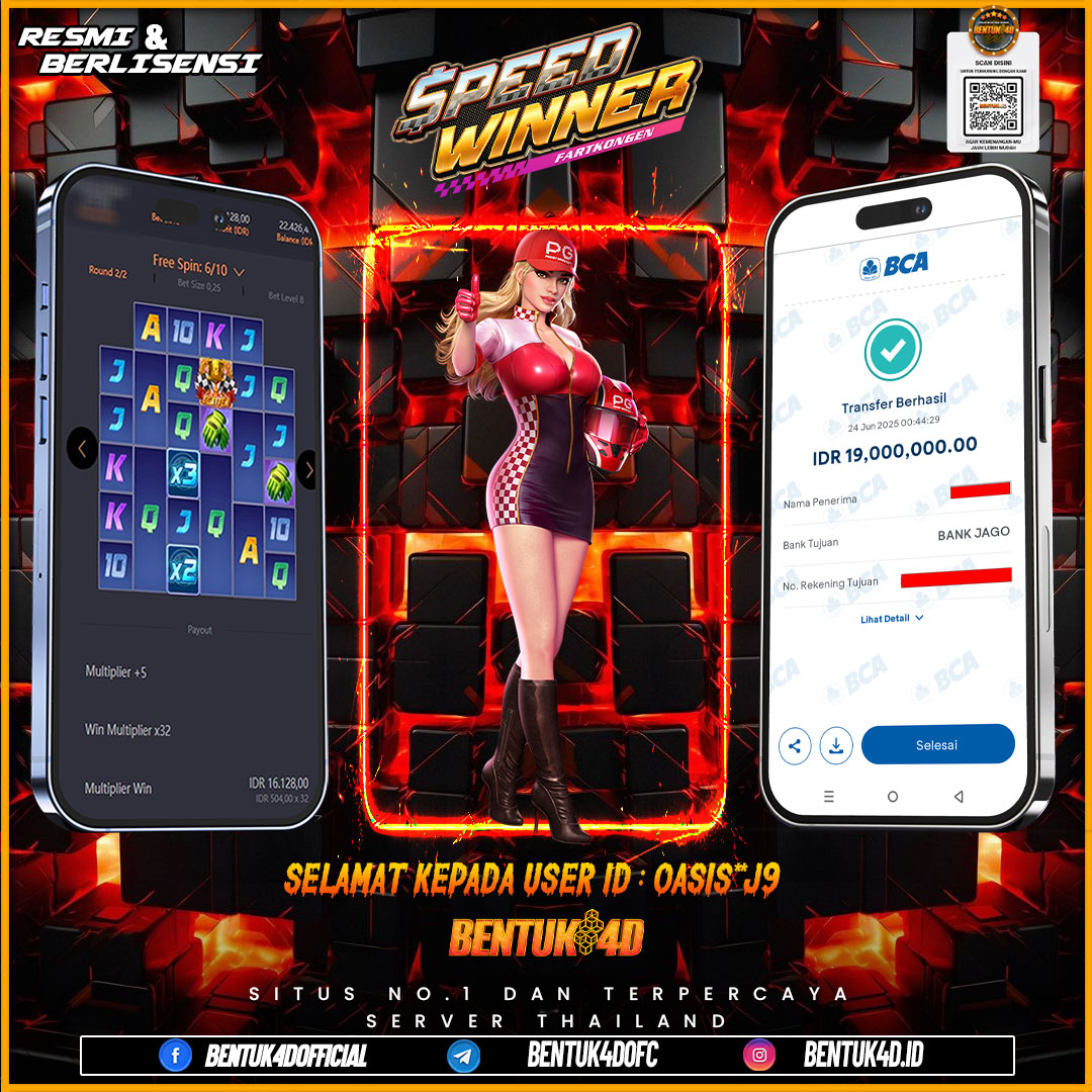 SELAMAT KEPADA USER ID : OASIS**J9 WD PAUS SEBESAR Rp 19,000,000,- BUKTIKAN LANGSUNG BOSKU MAIN DI BENTUK4D !! LANGSUNG DI KASI MAXWIN !!!