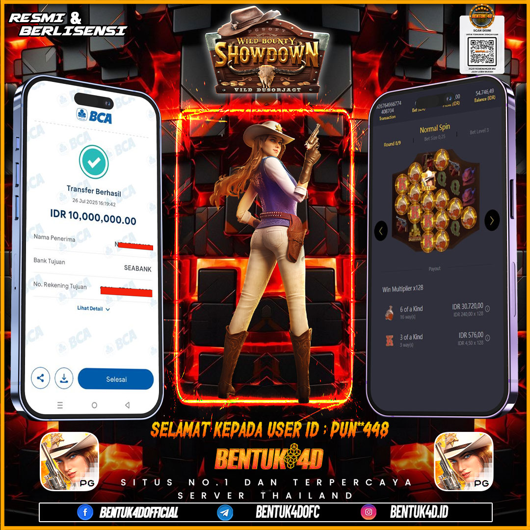 SELAMAT KEPADA USER ID : PUN**448 WD PAUS SEBESAR Rp 10,000,000,- BUKTIKAN LANGSUNG BOSKU MAIN DI BENTUK4D !! LANGSUNG DI KASI MAXWIN !!!