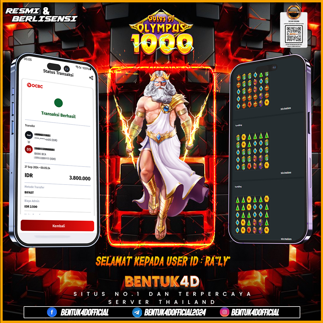 SELAMAT KEPADA USER ID : RA**LY*  ATAS KEMENANGANYA DI BENTUK4D !!! LANGSUNG BUKTIKAN DI BENTUK4D BOSKU!!! KAKEK GACOR!!!