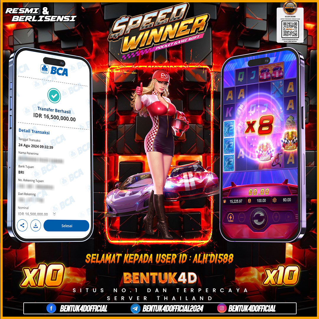 SELAMAT KEPADA USER ID : ALH*DI588 ATAS KEMENANGAN SENSASIONALNYA DI BENTUK4D !!! EMANG ADA SEGACOR INI DI BEDA2 GAME BOSKUU !!! BENTUK4D NI BOSKUU !! BUKAN KALENG2