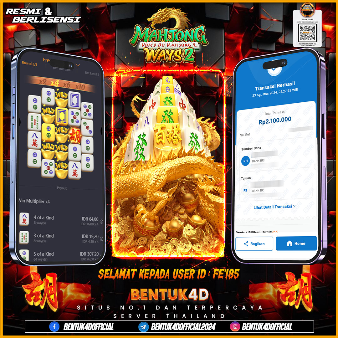 SELAMAT KEPADA USER ID : FE*I85 ATAS PENANTIAN YANG DI TUNGGU-TUNGGU !!! MELEDAKK BOSKUU !!! BENTUK4D NI BOSKUU MANA ADA CERITA LAMA KALAU URUSAN WD !!!! SELEBEWWWW