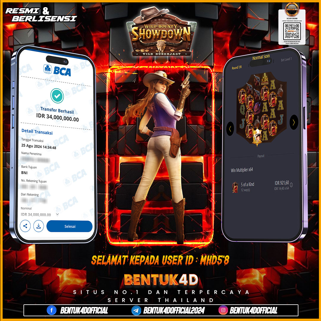 SELAMAT KEPADA USER ID : MHD5*8 ATAS KEMENANGAN BESAR DI BENTUK4D MALAM INI  !! EMANG ADA YANG SEMERDEKA INI !! YANG MENJAJAH BANYAKKKKK !!! 