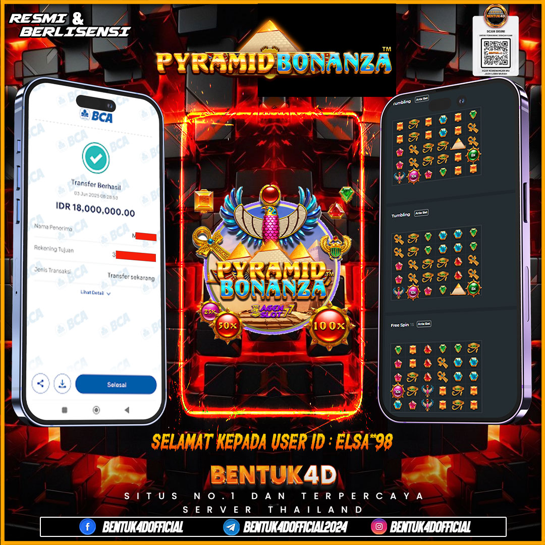SELAMAT KEPADA USER ID : ELSA**98 WD PAUS SEBESAR  Rp 18,000,000,- BUKTIKAN LANGSUNG BOSKU MAIN DI BENTUK4D !! LANGSUNG DI KASI MAXWIN !!!