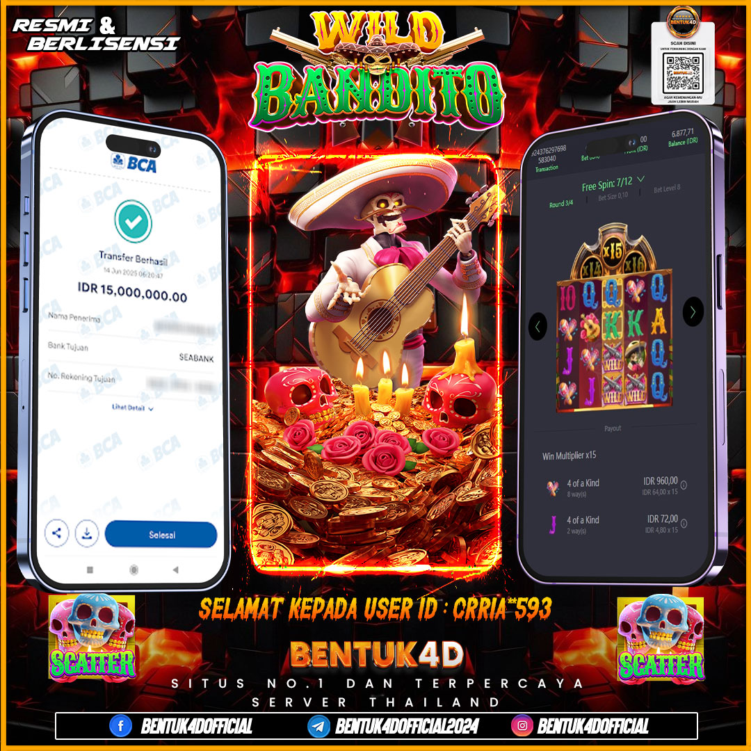 SELAMAT KEPADA USER ID : CRRIA**593 WD PAUS SEBESAR  Rp 15,000,000,- BUKTIKAN LANGSUNG BOSKU MAIN DI BENTUK4D !! LANGSUNG DI KASI MAXWIN !!!