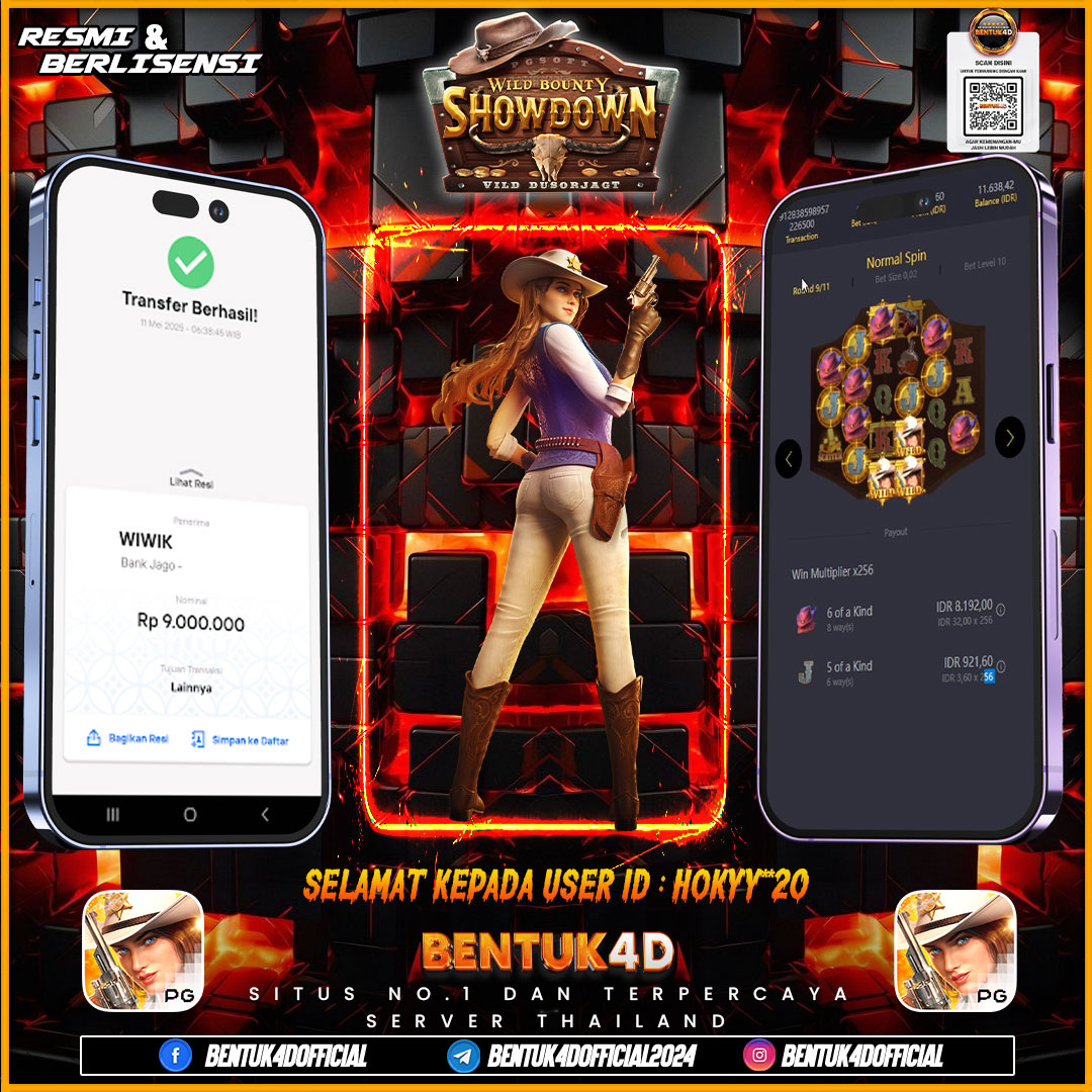 SELAMAT KEPADA USER ID : HOKYY**20 WD PAUS SEBESAR  Rp 9,000,000,- BUKTIKAN LANGSUNG BOSKU MAIN DI BENTUK4D !! LANGSUNG DI KASI MAXWIN !!!