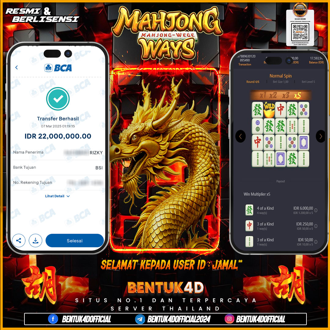 SELAMAT KEPADA USER ID : JAMAL** WD PAUS SEBESAR  Rp 22,000,000,- BUKTIKAN LANGSUNG BOSKU MAIN DI BENTUK4D !! LANGSUNG DI KASI MAXWIN !!!