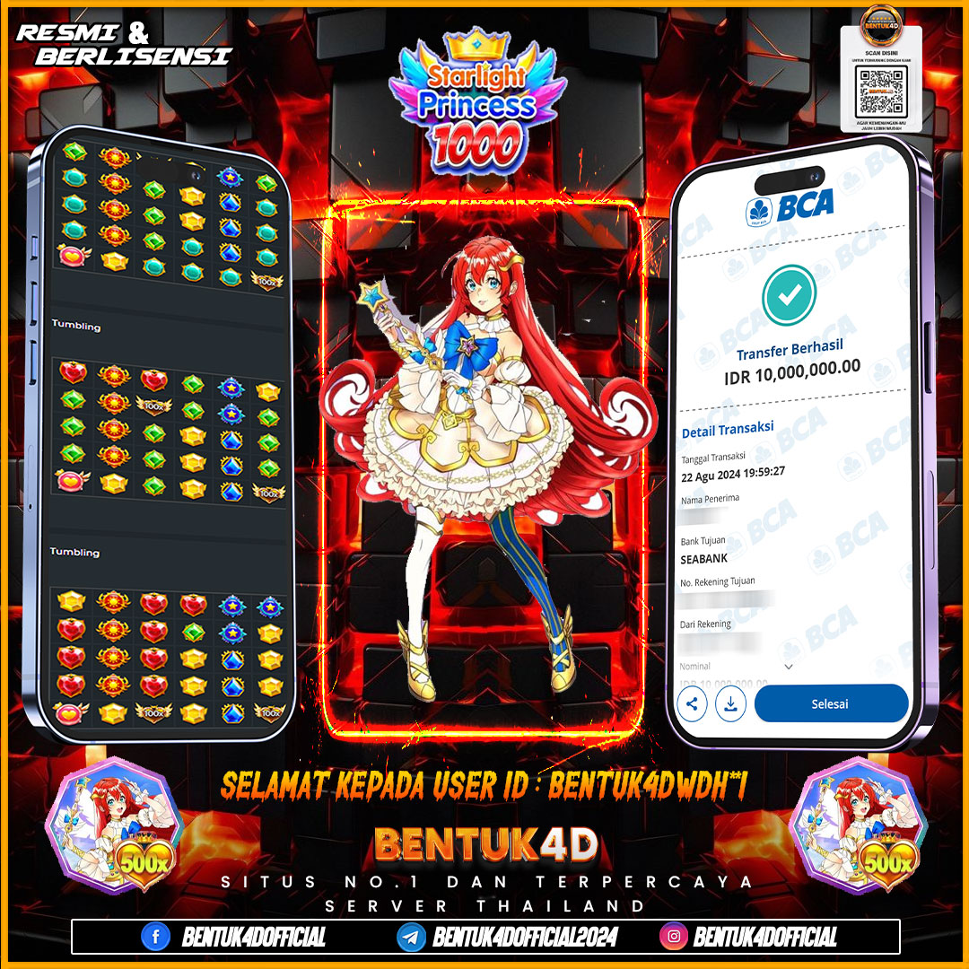 SELAMAT KEPADA USER ID : BENTUK4DWDH**I ATAS KEMENANGAN MAXWIN DI BENTUK4D YA BOSKU !!! BED 800 RUPIAH BOSKUU MAXWIN 12 JUTA !!!!!! EMANG ADA YANG SEGACOR BENTUK4D BOSKU !!!! TANPA PANDANG BULU BOSKU !!!!