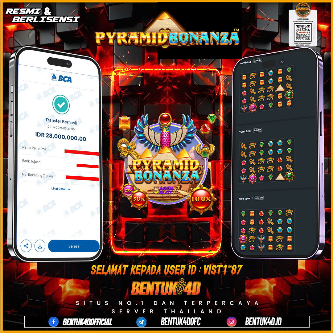 SELAMAT KEPADA USER ID : VIST1**87 WD PAUS SEBESAR Rp 28,000,000,- BUKTIKAN LANGSUNG BOSKU MAIN DI BENTUK4D !! LANGSUNG DI KASI MAXWIN !!!