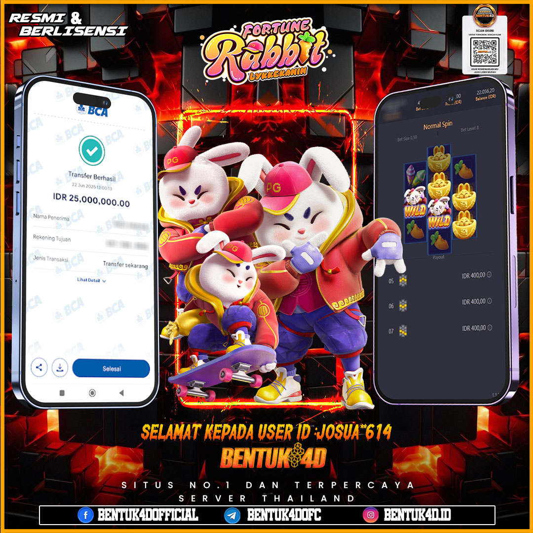 SELAMAT KEPADA USER ID : JOSUA**614 WD PAUS SEBESAR Rp 25,000,000,- BUKTIKAN LANGSUNG BOSKU MAIN DI BENTUK4D !! LANGSUNG DI KASI MAXWIN !!!