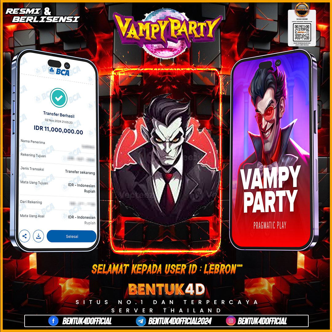SELAMAT KEPADA USER ID : LEBRON*** ATAS KEMENANGAN GACORNYA DI BENTUK4D YA BOSKU !!!! BULAN NOVEMBER PENUH EVENT MENARIK DI BENTUK4D !! JANGAN SAMPAI KELEWATAN YA BOSKU !! BACA TERUS KOLOM PROMOSINYA !!