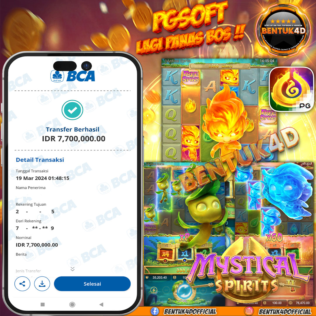 MYSTICAL SPIRITS JARANG DIMAININ, SEKALI MAIN MELEDAK Rp7,700,000,-  LUNAS