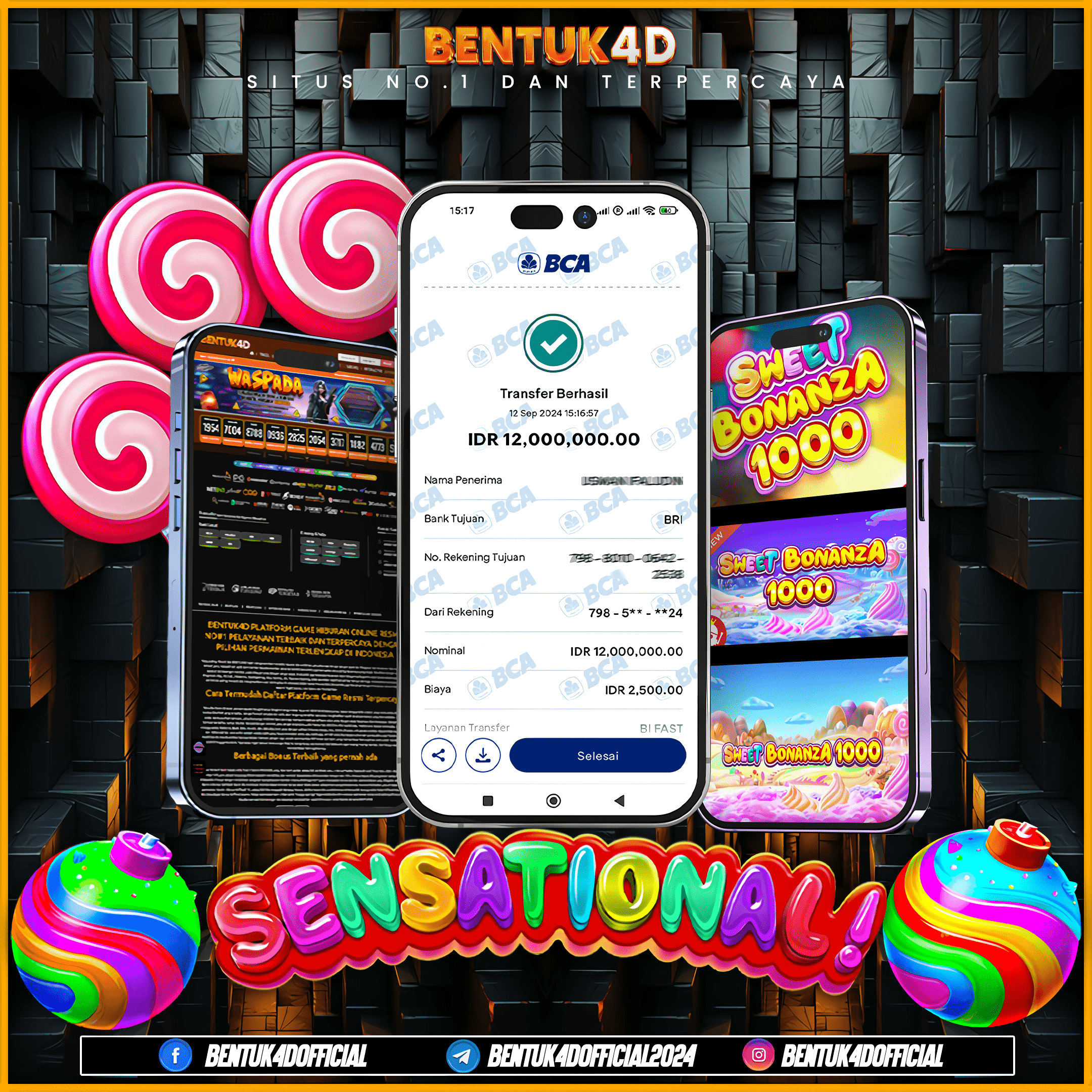 SELAMAT KEPADA USER ID : :BO**TA**K MASI RAGU!!!!BUKTI KAN LANGSUNG KEMENANGAN BOSKU DI BENTUK4D BOSKU!!!