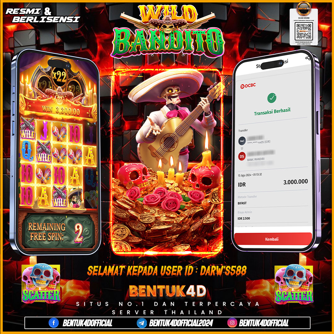 SELAMAT KEPADA USER ID : DARW*S588 ATAS KEMENANGAN MEMUKAW DI MALAM INI BOSKU !!! DI TUNGGU KEHADIRAN DAN DEPOSIT HOKKY BOSKU DI BENTUK4D !!!! 