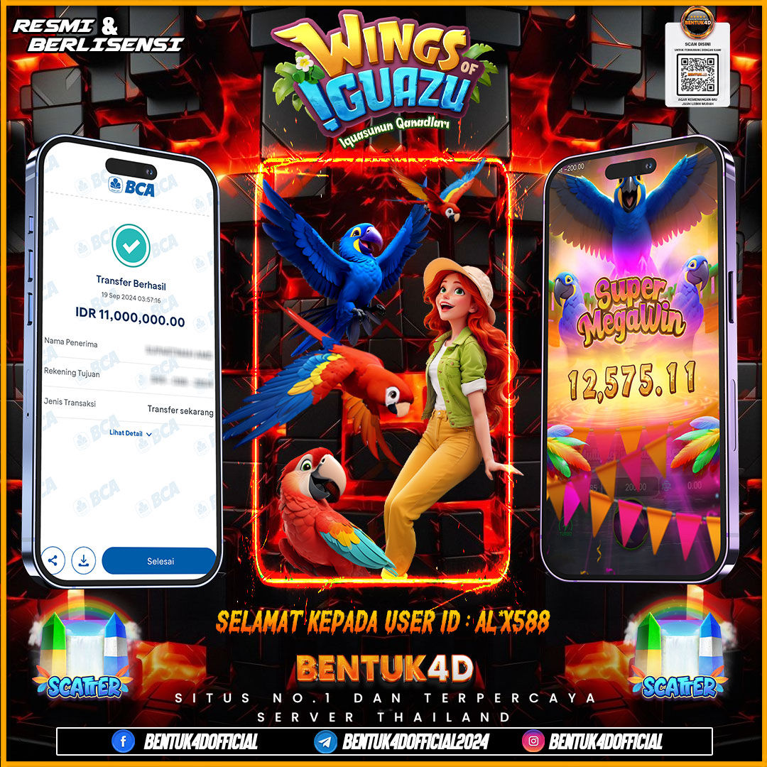 SELAMAT KEPADA USER ID : AL*X588 KEMENANGAN BOSKU DISINI SUDAH PASTI BOSKU !!!!