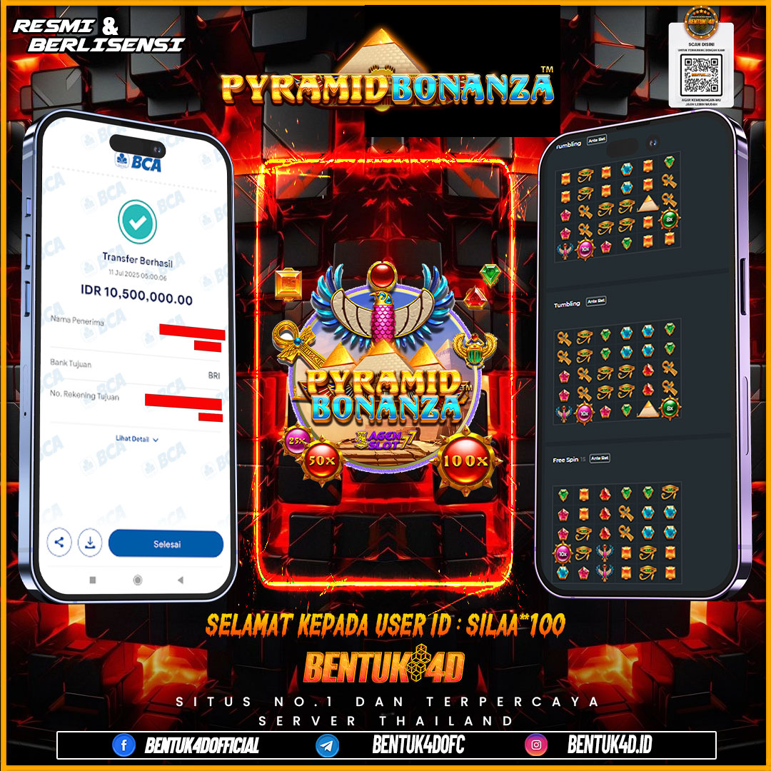 SELAMAT KEPADA USER ID : SILAA**100 WD PAUS SEBESAR Rp 10,500,000,- BUKTIKAN LANGSUNG BOSKU MAIN DI BENTUK4D !! LANGSUNG DI KASI MAXWIN !!!