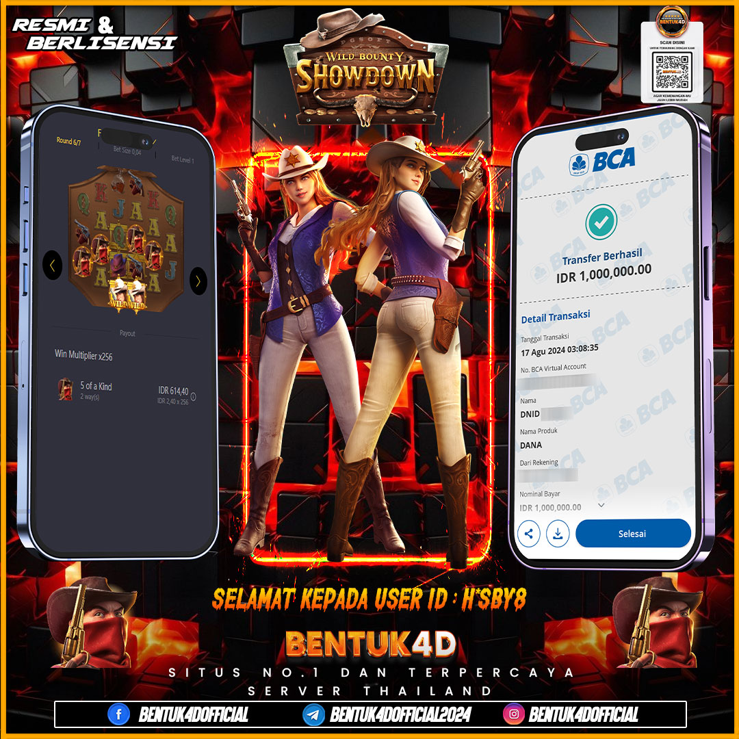 SELAMAT KEPADA USER ID : H*SBY8 ATAS KEMENANGAN DI MALAM KEMERDEKAAN INI BOSKU !!!! BURUAN BOSKUU KE BENTUK4D !! EMANG ADA YANG SEMERDEKA INI !! YANG MENJAJAH BANYAKKKKK !!! 