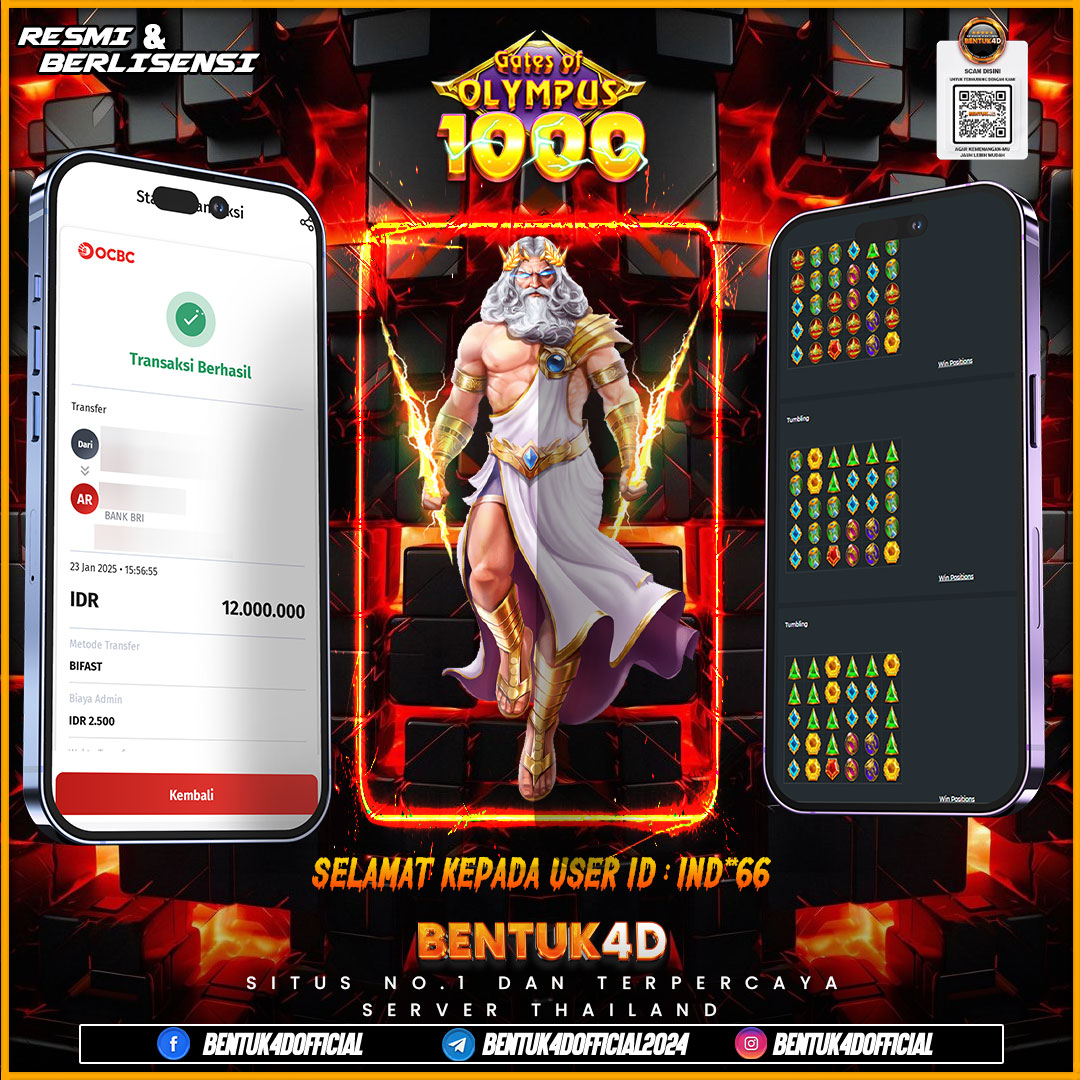 SELAMAT KEPADA USER ID : IND**66 WD SEBESAR  Rp12.000.000 JANGAN DI RAGUKAN LAGI UNTUK SITUS YANG PALING GACOR INI YA BOSKU !!!!