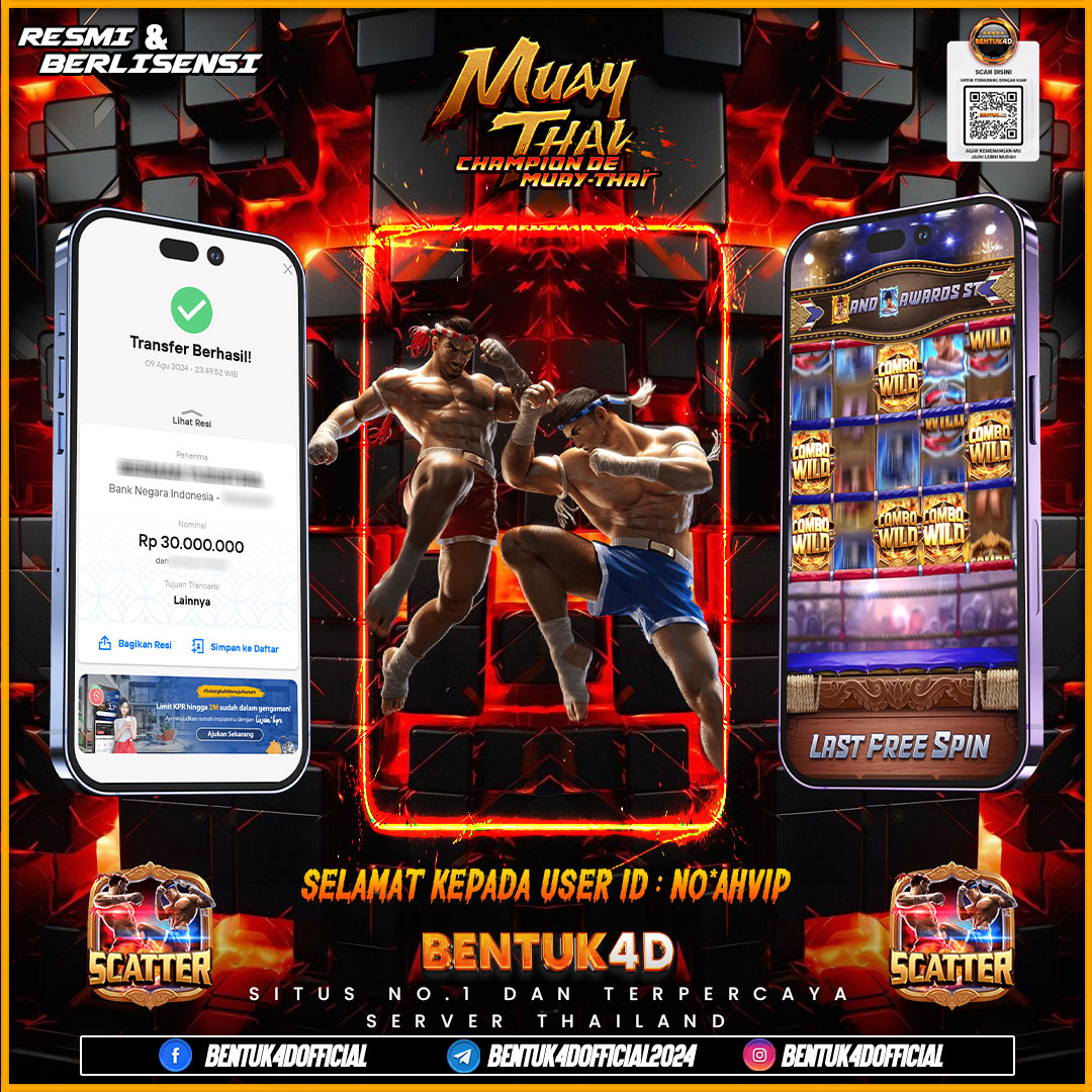 SELAMAT UNTUK USER ID : NO*AHVIP ATAS KEMENANGAN BESAR DI BENTUK4D RP 30 JUTA !!! SELAMAT BOSKUU !!!! MELEDAK BOSSSSS !!! YAKINNN GAK MAU SEPERTI INII !!!! YANG JELAS HANYA DI BENTUK4D DI BAYAR LUNAS TANPA MENUNGGU LAMA BOSKU !!!!!! 