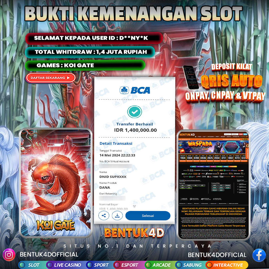 MODAL RECEH DAPATNYA GAK RECEHAN GUYS  Rp1,400,000,- !!! KOI GATE DI BENTUK4D BESAR  BESAR GUYS 