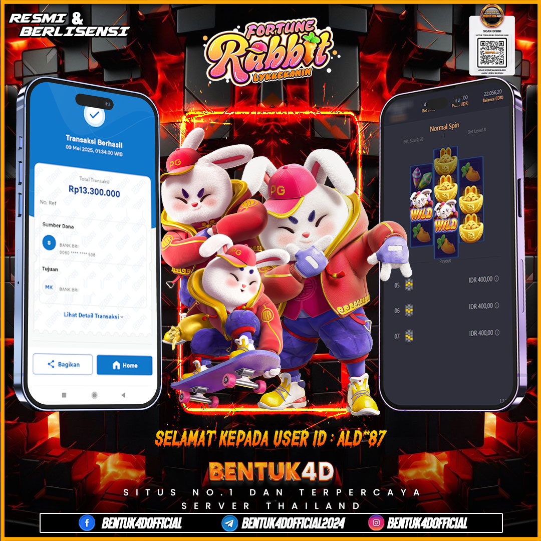 SELAMAT KEPADA USER ID : ALD**87 WD PAUS SEBESAR  Rp 13,300,000,- BUKTIKAN LANGSUNG BOSKU MAIN DI BENTUK4D !! LANGSUNG DI KASI MAXWIN !!!