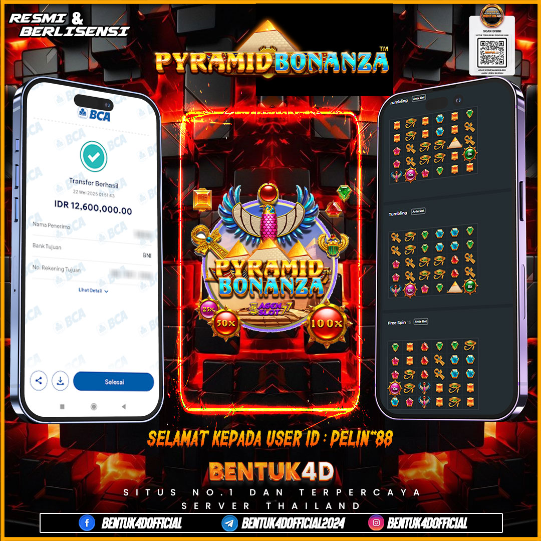 SELAMAT KEPADA USER ID : PELIN**88 WD PAUS SEBESAR  Rp 12,600,000,- BUKTIKAN LANGSUNG BOSKU MAIN DI BENTUK4D !! LANGSUNG DI KASI MAXWIN !!!