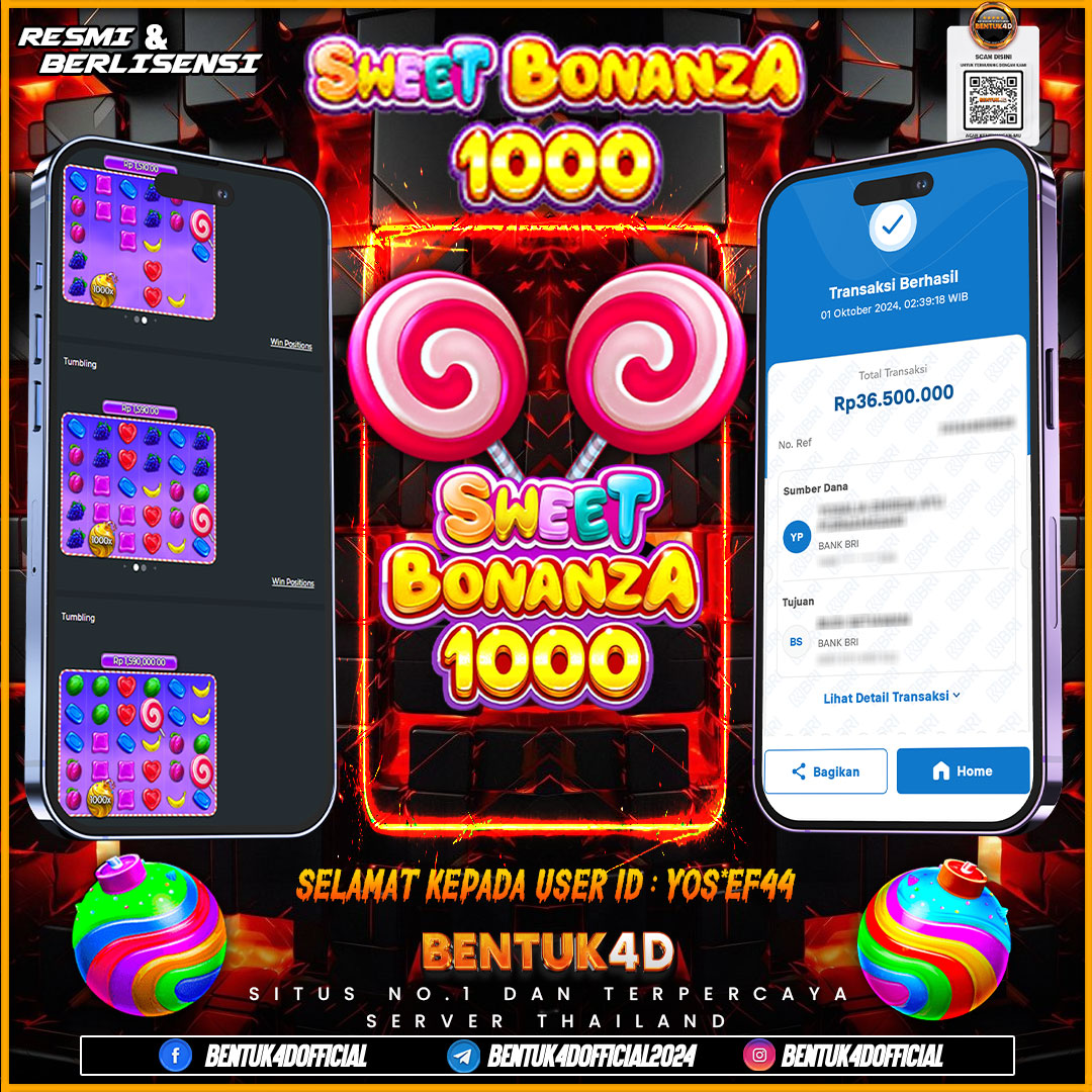 SELAMAT KEPADA USER ID : YOS*EF44  ATAS KEMENANGANYA DI BENTUK4D !!! DEPO MINIM JAMIN MAXWIN!!! HANYA DI BENTUK4D BOSKU!!!