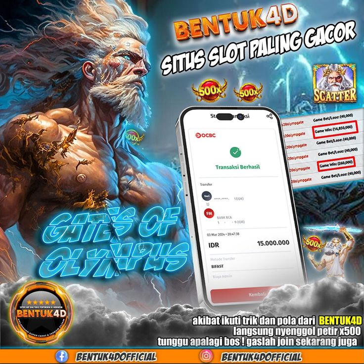 BENTUK4D JACKPOT SLOT GATES OF OLYMPUS Rp15.000.000,- LUNAS