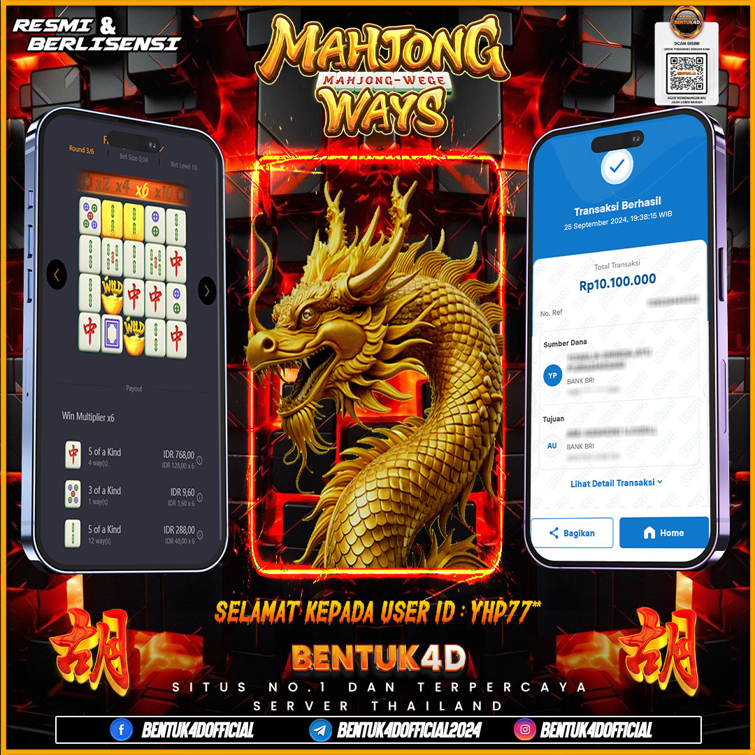 SELAMAT KEPADA USER ID : YHP77**  ATAS KEMENANGANYA DI BENTUK4D !!! SUDAH JELAS KAN BOSKU !!! KAMI JAMIN KAN WD BESAR DI BENRUK4D BOSKU!!!