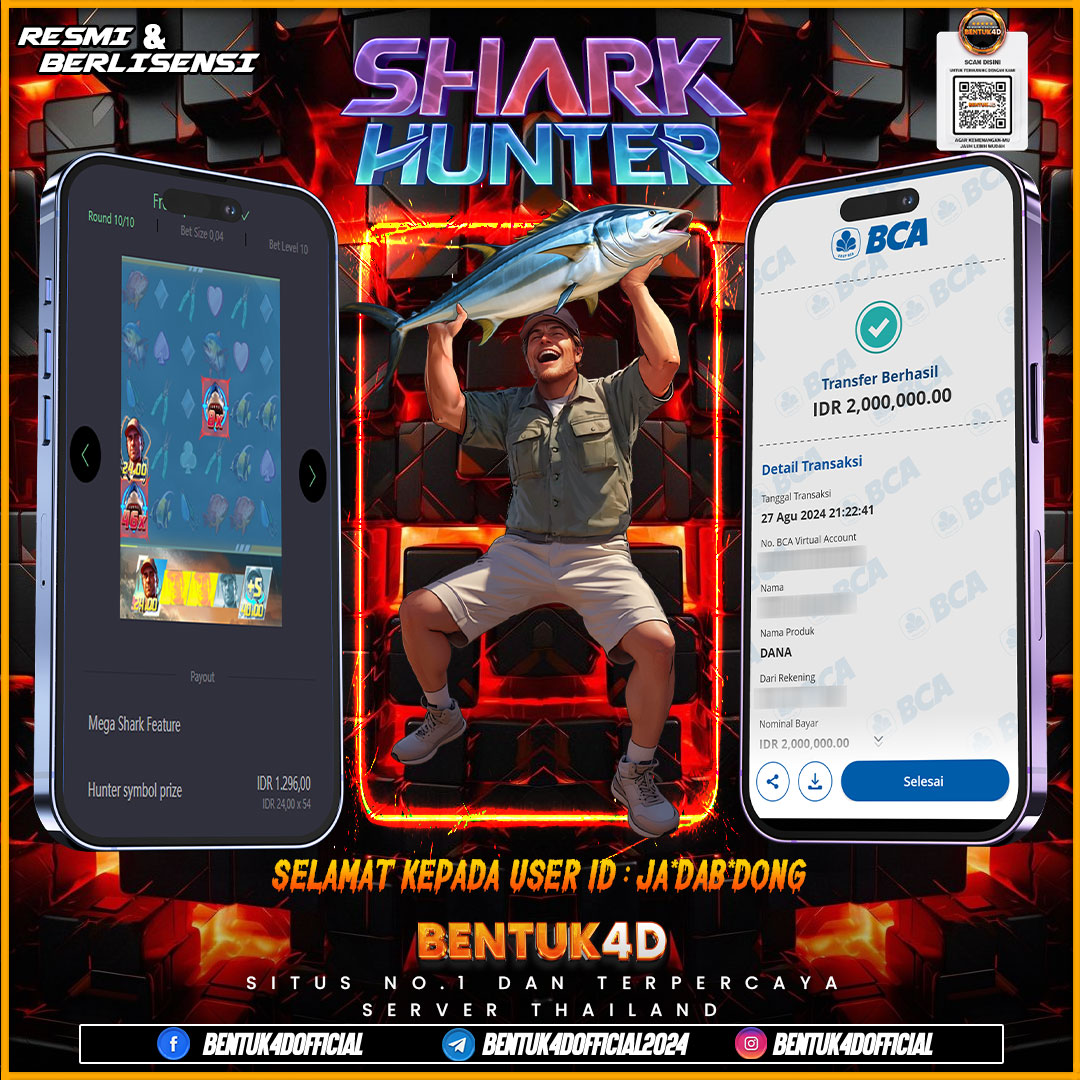 SELAMAT KEPADA USER ID : JA*DA*DONG ATAS KEMENANGAN GACORNYA DI BENTUK4D !!!! SUDAH PASTI GAK BAKAL NYESAL MAIN DI BENTUK4D BOSKUU WALAUPUN MODAL RECEH BOSKU !!!!