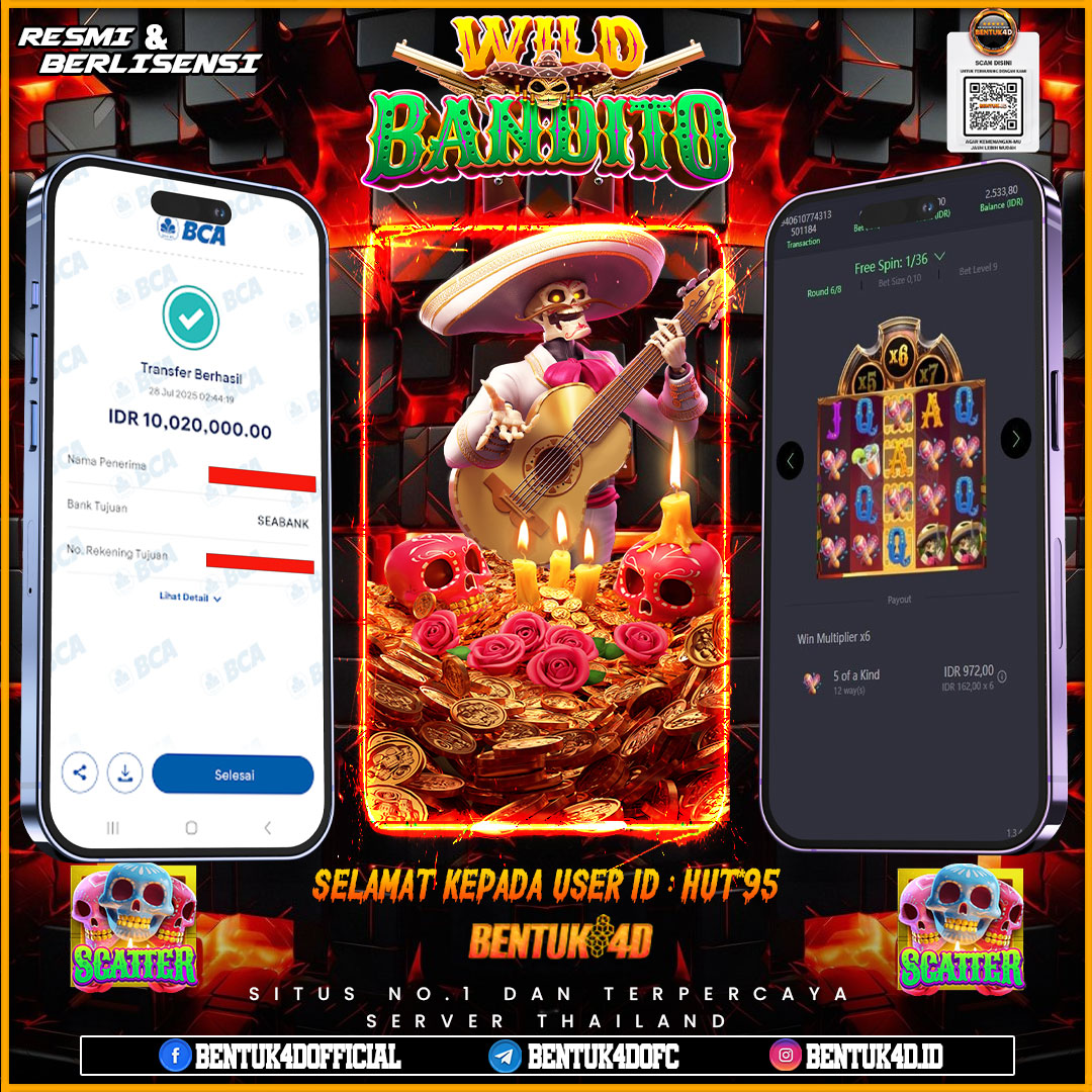 SELAMAT KEPADA USER ID : HUT**95 WD PAUS SEBESAR Rp 10,020,000,- BUKTIKAN LANGSUNG BOSKU MAIN DI BENTUK4D !! LANGSUNG DI KASI MAXWIN !!!