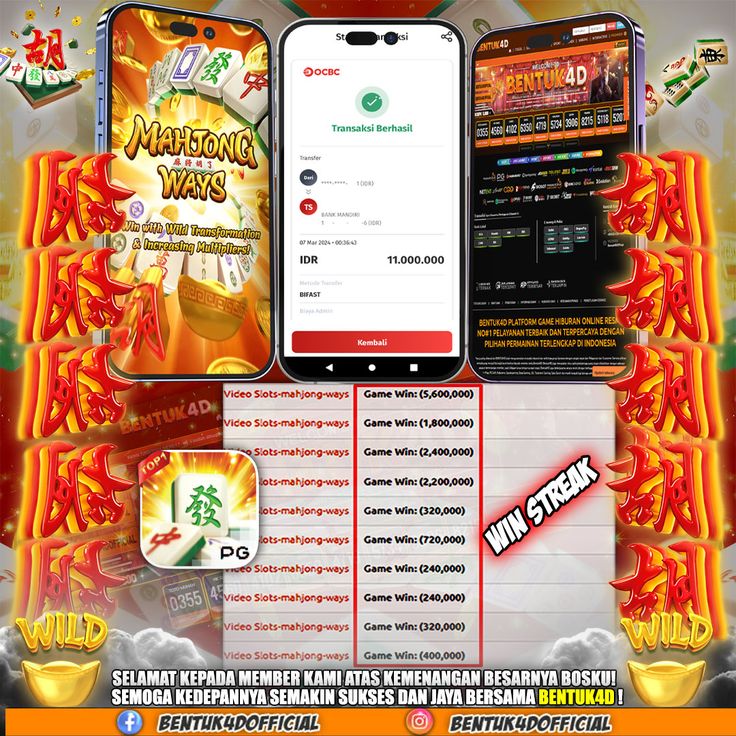 BENTUK4D JACKPOT SLOT MAHJONG WAYS 2 Rp11.000.000,- LUNAS