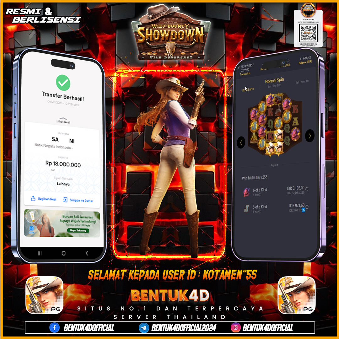 SELAMAT KEPADA USER ID : KOTAMEN**55 WD PAUS SEBESAR  Rp 18,000,000,- BUKTIKAN LANGSUNG BOSKU MAIN DI BENTUK4D !! LANGSUNG DI KASI MAXWIN !!!