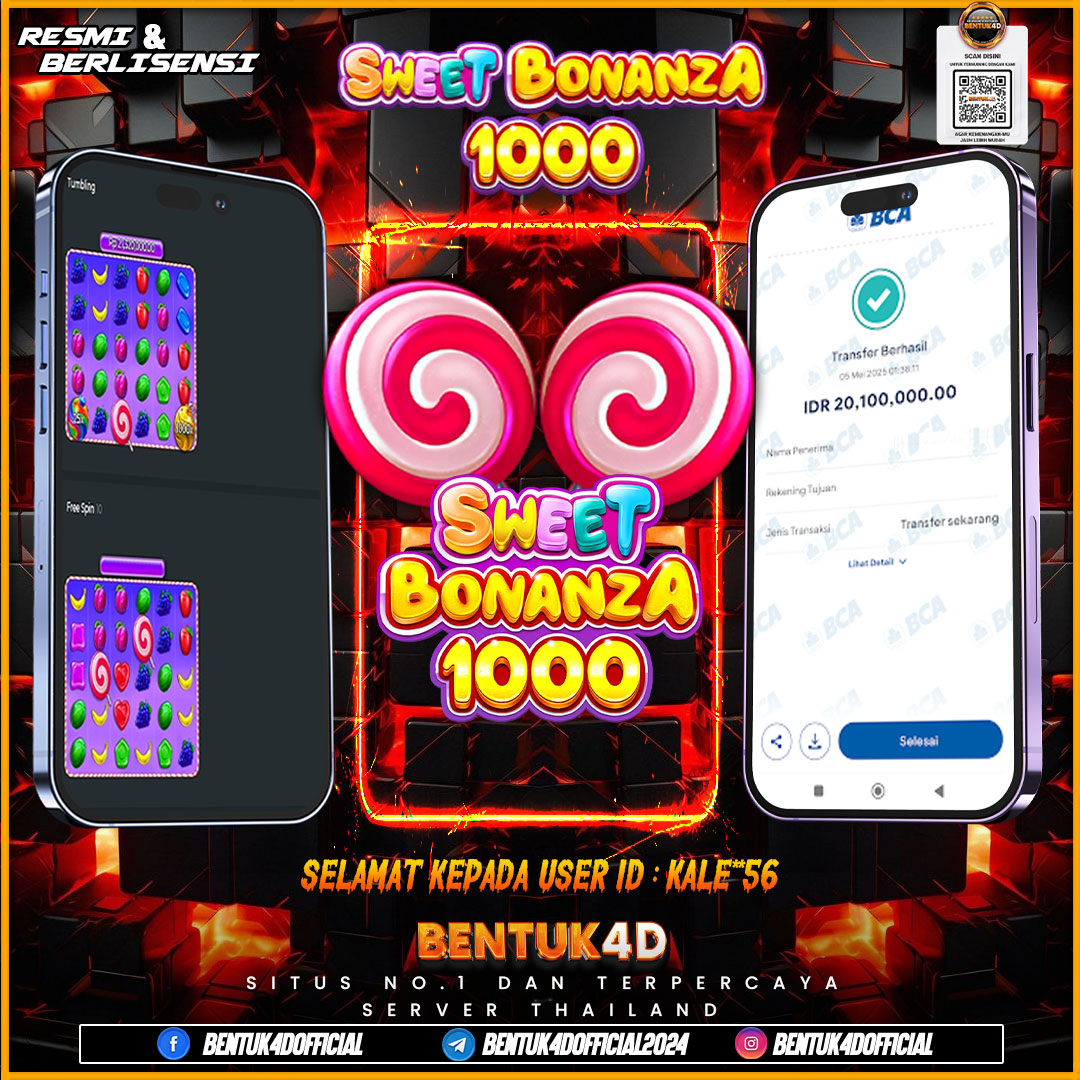 SELAMAT KEPADA USER ID : KALE**56 WD PAUS SEBESAR  Rp 20,100,000,- BUKTIKAN LANGSUNG BOSKU MAIN DI BENTUK4D !! LANGSUNG DI KASI MAXWIN !!!